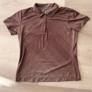 Women's Brown Nike Golf Shirt